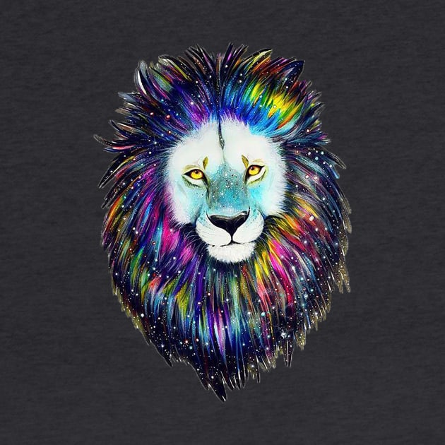 Colorful Lion by JuicypeachXx